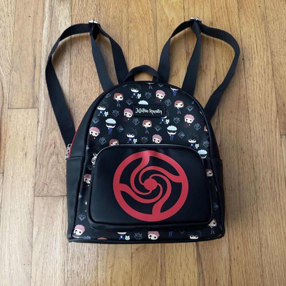Jujutsu Kaisen Funko Mini Backpack black Red Chibi Anime Sukuna